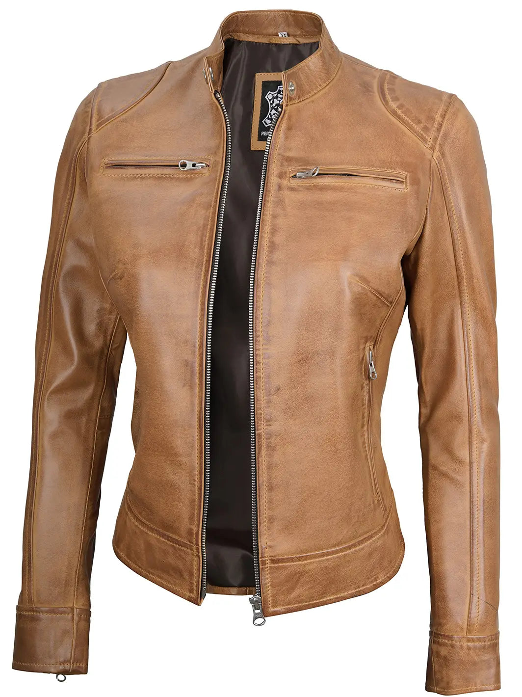 Blouson en cuir Café Racer
