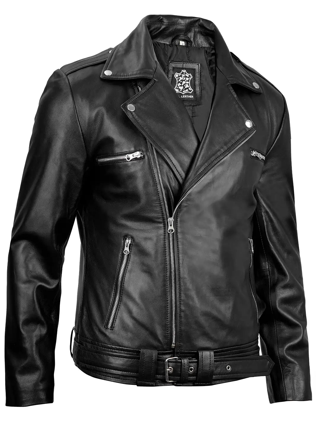 Veste en cuir pour hommes