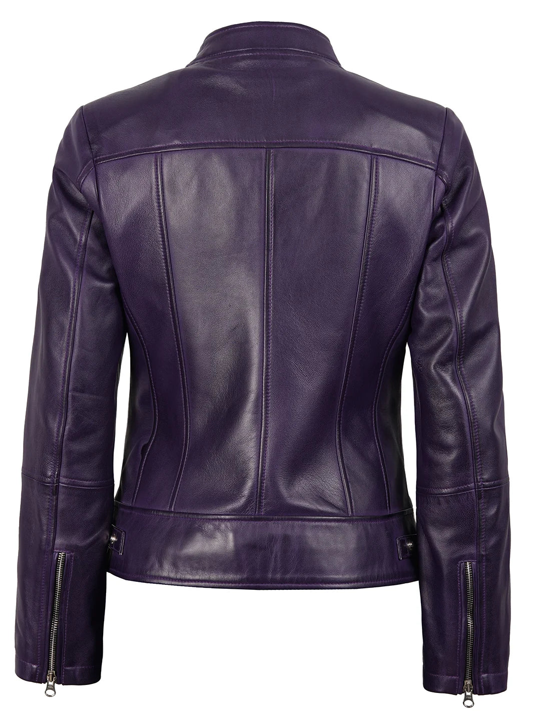 Femme Café Racer Veste en Cuir
