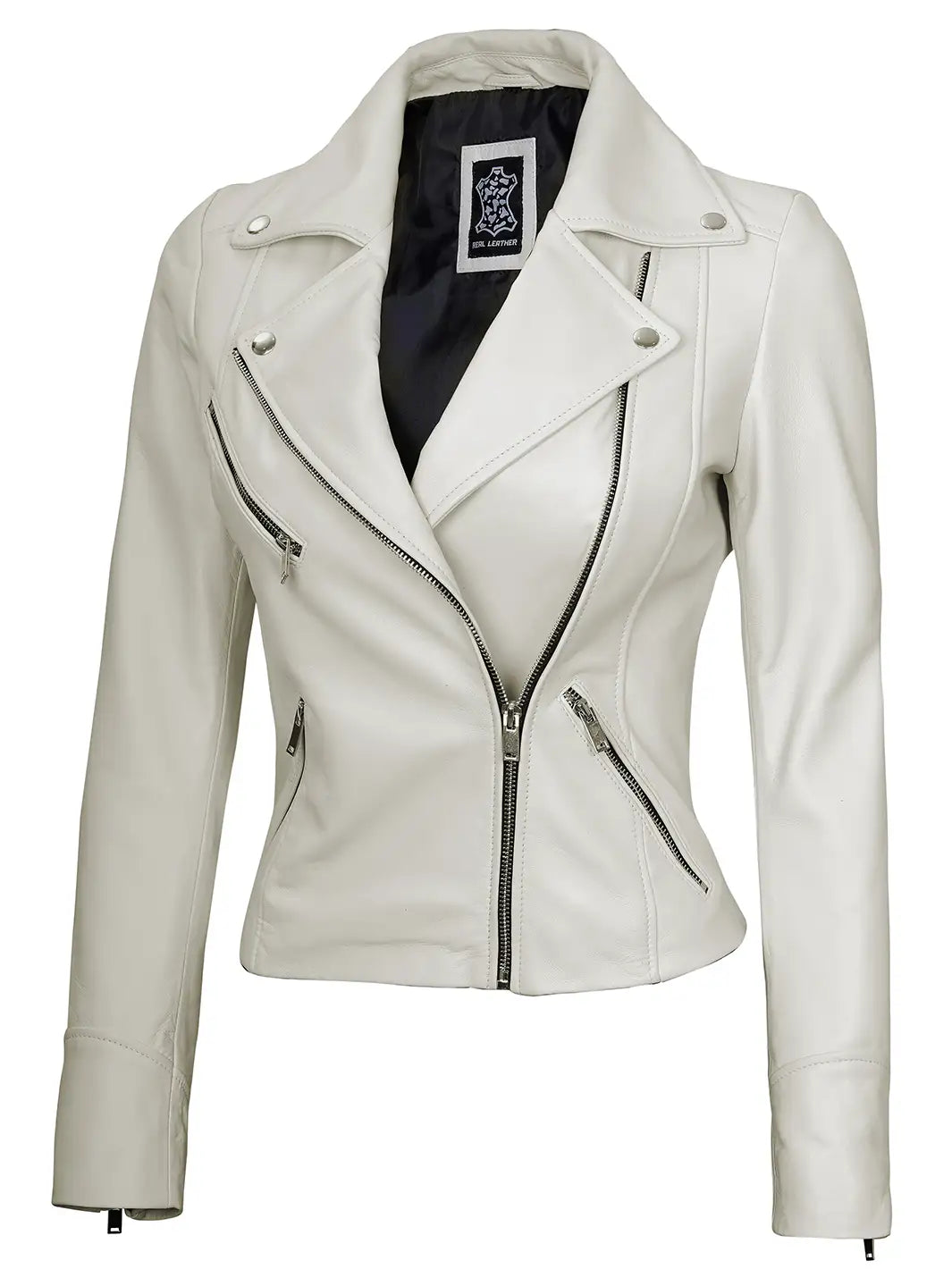 Blouson moto cuir femme