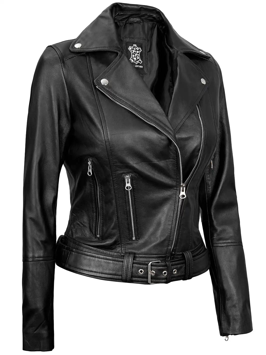 blouson en cuir femme