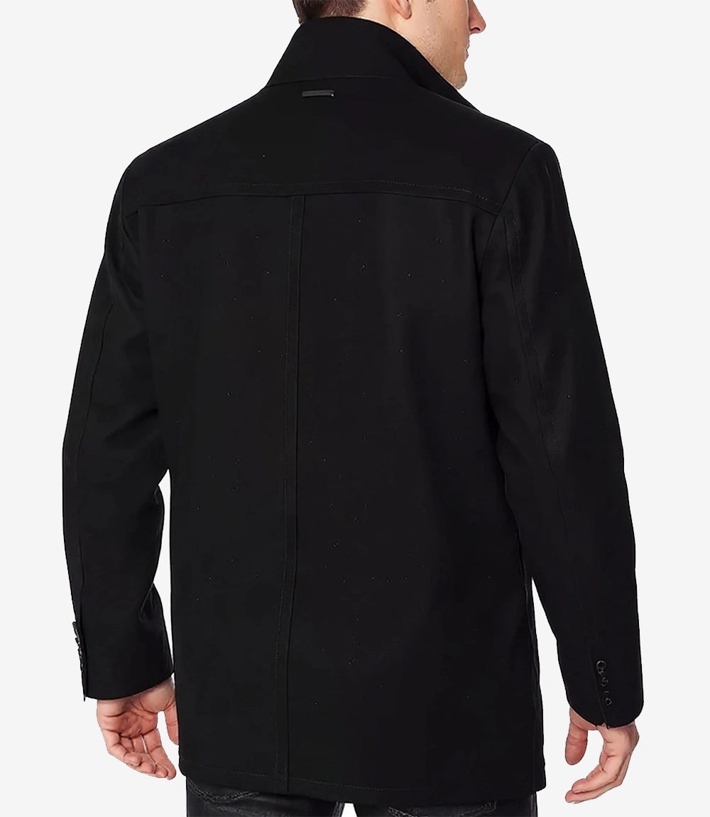 manteau en laine noir