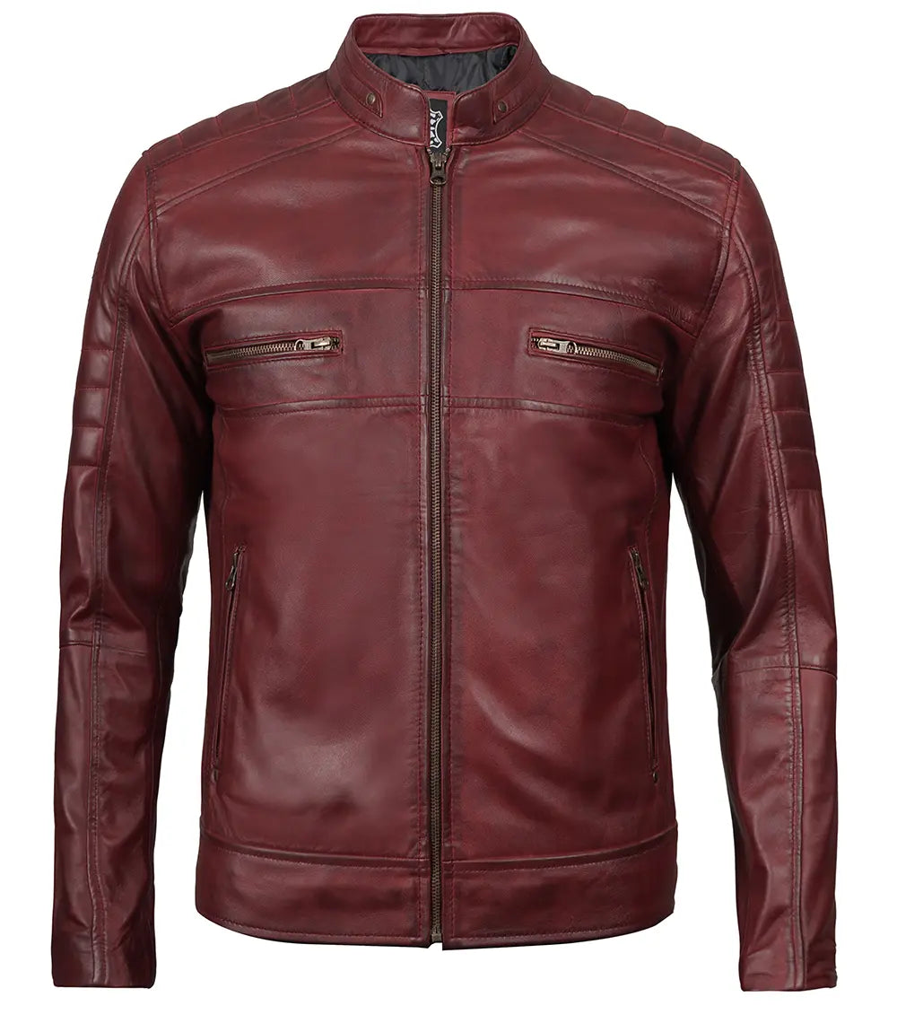 veste marron homme